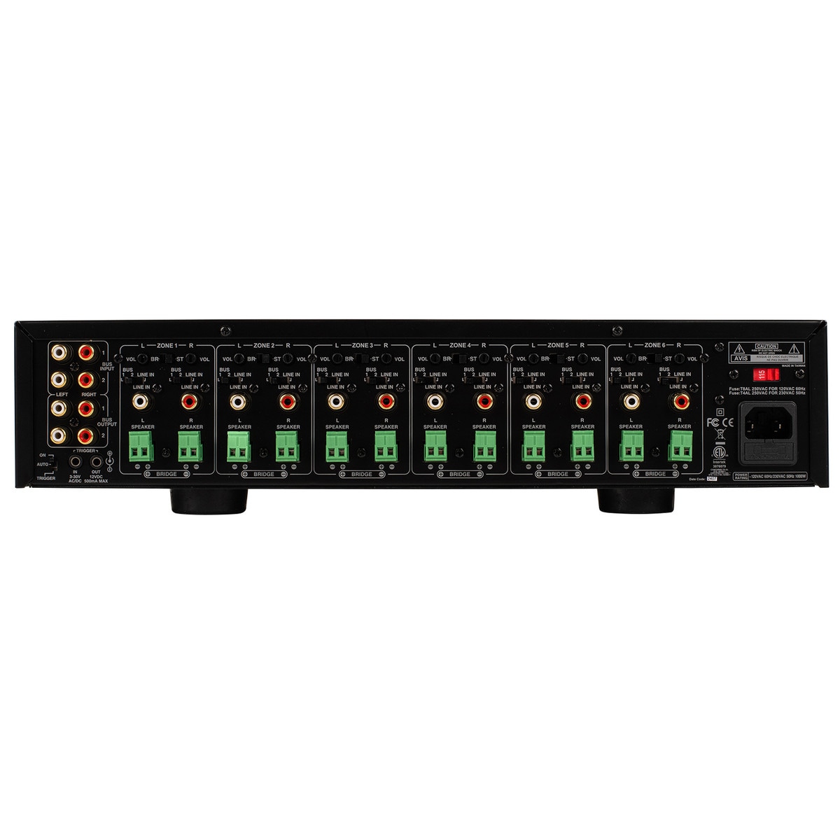 Dayton Audio Ma1240a Multi Zone 12 Channel Amplifier