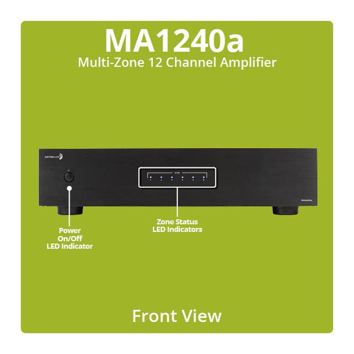 Dayton Audio Ma1240a Multi Zone 12 Channel Amplifier