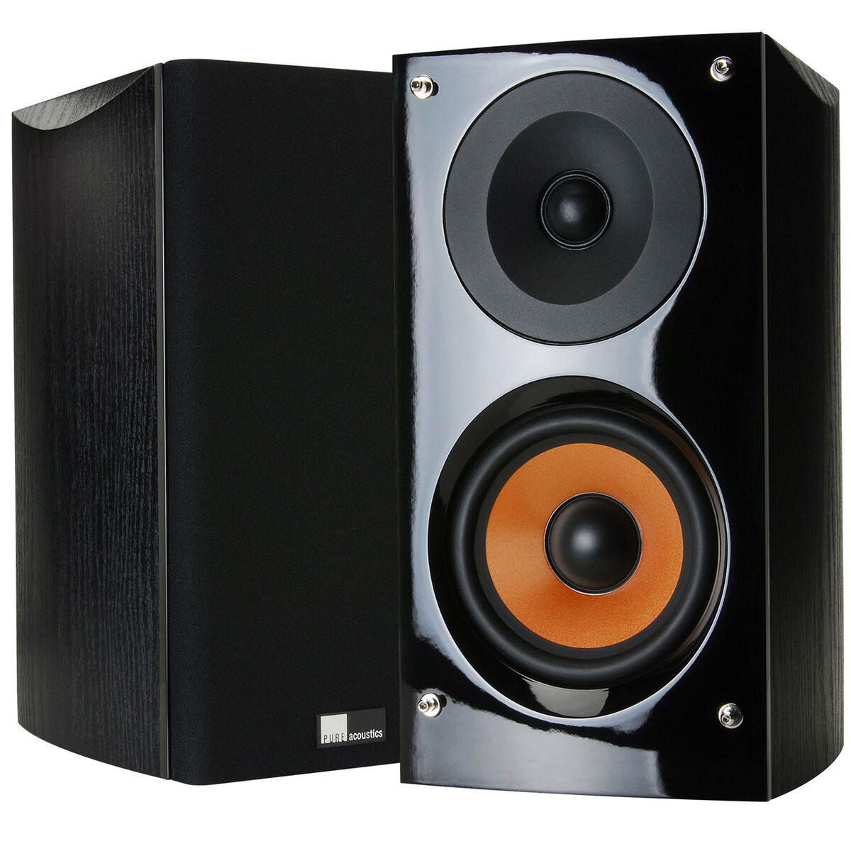 Pure Acoustics Supernova S 5" 2-Way Bookshelf Speaker Pair Black