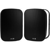 Dayton Audio IO65XTB 6-1/2&quot; IP66 Indoor/Outdoor 2-Way Speaker Pair with Radiator Black