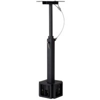 Dayton Audio QS204PB 4-Way Pole Mount Speaker Bracket for QS204-4 Quadrant Speakers - Black