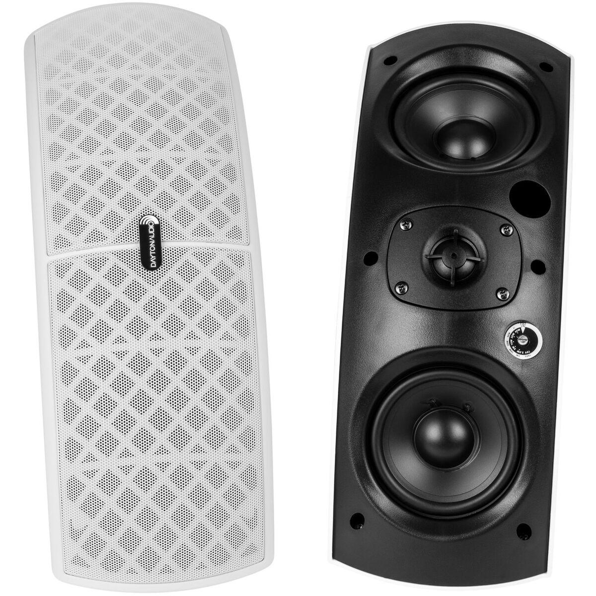 Dayton QS204W-4 Quadrant Indoor/Outdoor Speaker with 4 White