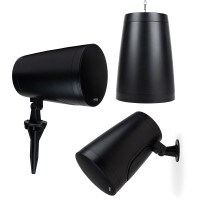 Dayton Audio 6-1/2&quot; Pendant/Landscape Speaker 70V/100V/8 Ohm Black WP60XTB