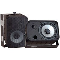 Pyle PDWR50B 6.5&quot; Indoor/Outdoor Waterproof Speaker Pair Black