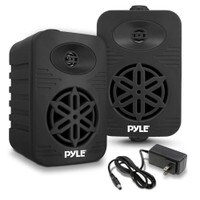 Pyle PDWRBT56BK 5.25&quot; Outdoor Waterproof Bluetooth Speaker Pair Black