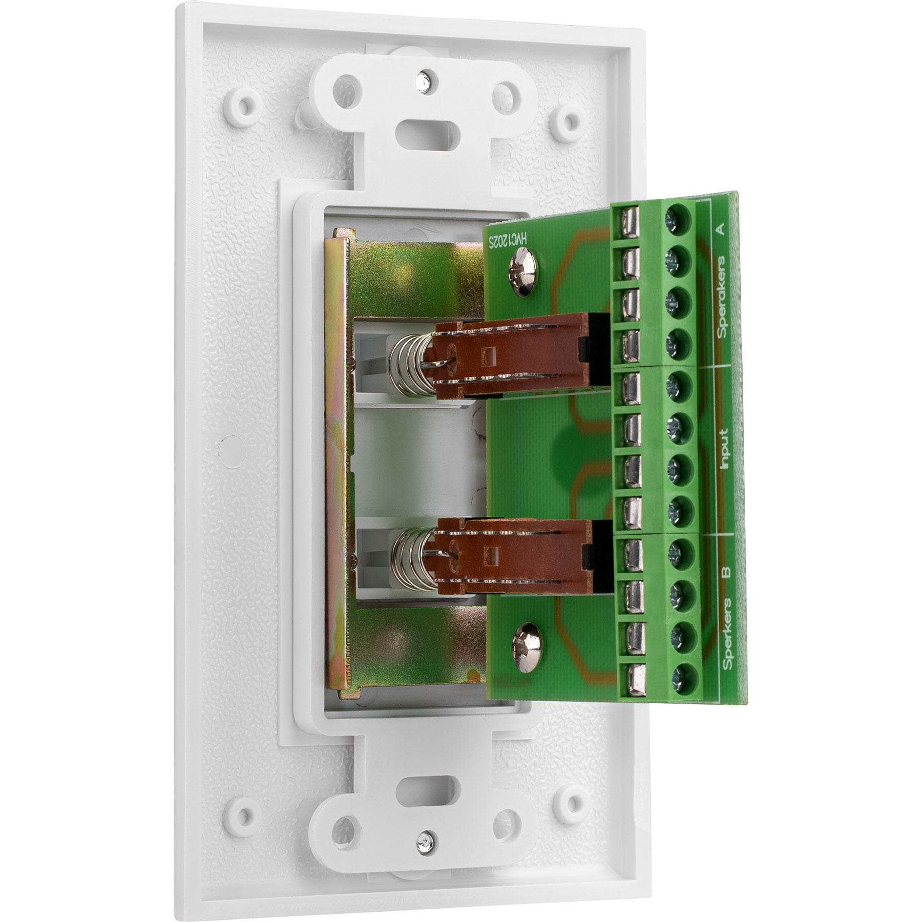 Pyle PVCS2 In-Wall Speaker Selector Switch Wall Plate Speaker Control 