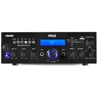 Pyle PDA6BU Bluetooth 200W Stereo Amplifier Receiver with Remote FM MP3 USB SD AUX Mic