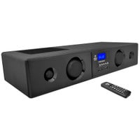 Pyle PSBV200BT Bluetooth Soundbar 3D Surround Sound with USB SD FM Radio &amp; Wireless Remote 300W