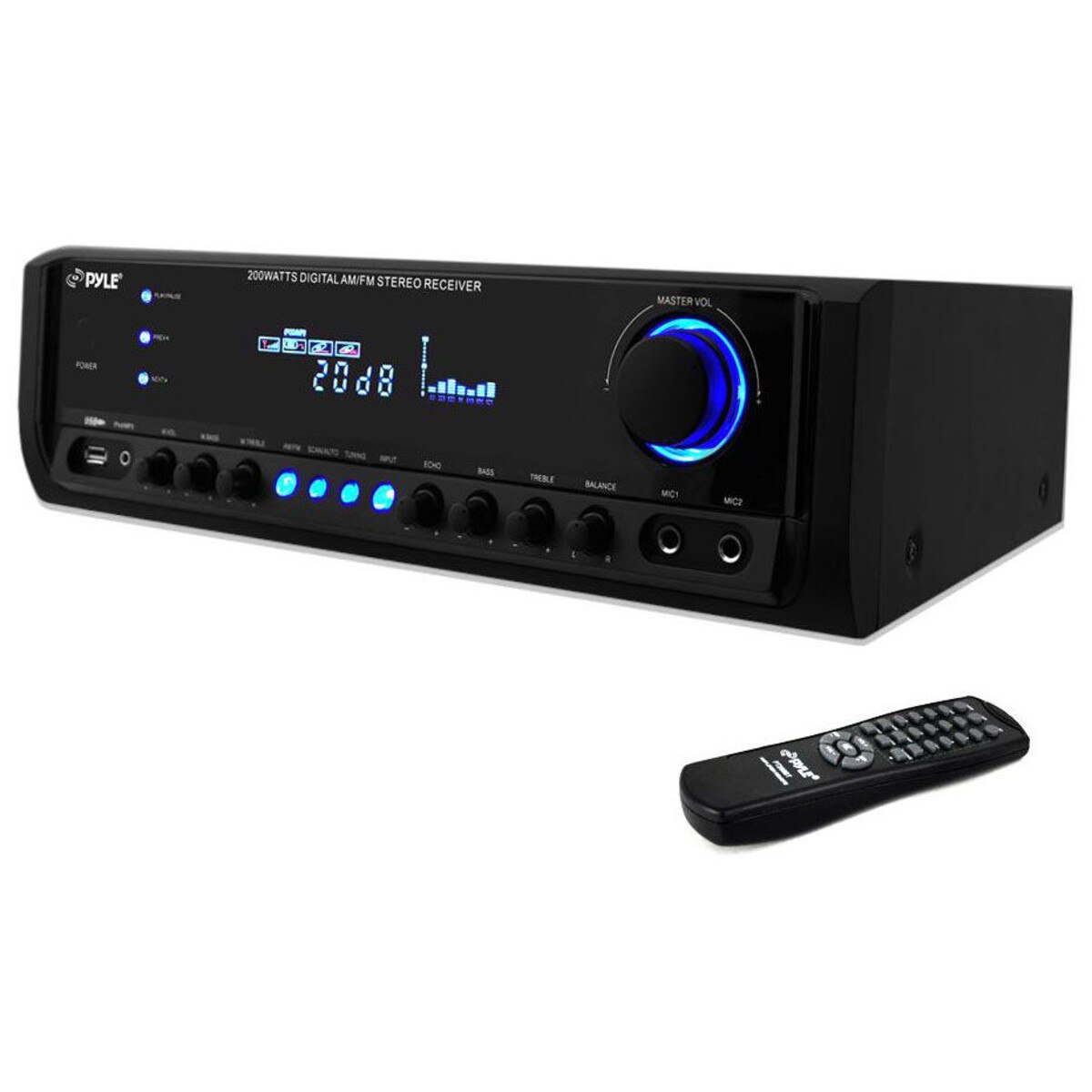 Pyle Pt390au Digital Stereo Receiver With Aux In Mp3 Usb Am Fm Radio 300w 11) for free in pdf. home