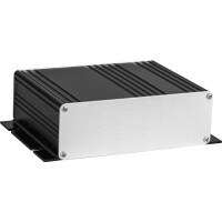 Mini Amp Aluminum Enclosure 3-5/8&quot; D x 5-1/2&quot; W x 1-9/16&quot; H with Mounting Flanges - 2 Tone