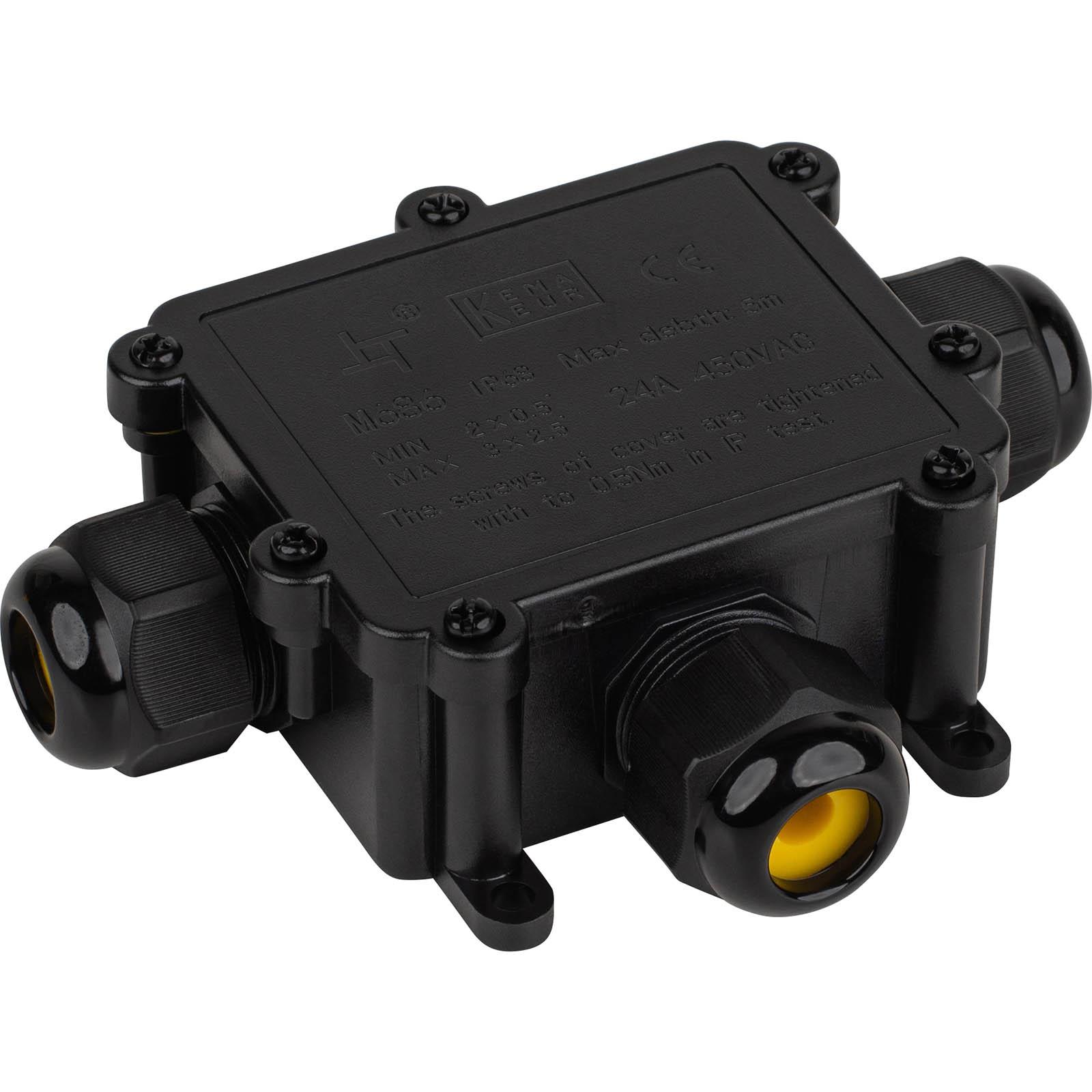 3 Way Waterproof IP68 Junction Box Push Clip WB3W