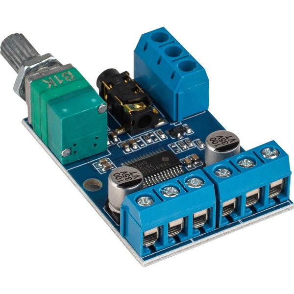 2 x 30W High-Power Amplifier Board with On/Off Volume Switch