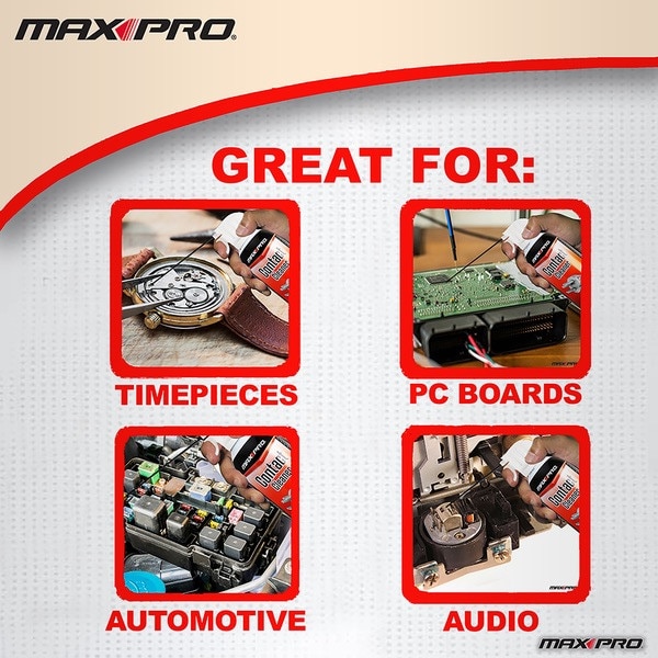 Max Professional Contact Cleaner 11-oz - Quick Drying Electrical Cleaner For Electronics