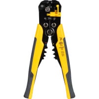 Adjustable Automatic Wire Stripper with Built-In Wire Cutter and Crimper