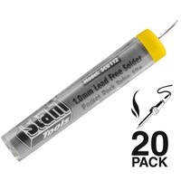 Stahl Tools SCU112-20 0.039&quot; (1.0mm) Lead Free Solder 12g Pocket Pack Tube 20-Pack