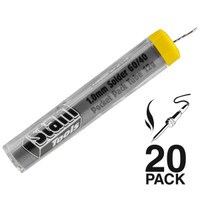 Stahl Tools SPB112-20 0.039&quot; (1.0mm) Solder 60/40 Pocket Pack Tube 12g 20-Pack