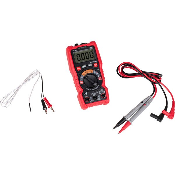 True RMS Digital Multimeter with Temperature Probe and Shock Proof Cover