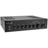 RESTOCKED Dayton Audio DA20T 20W Tabletop Mixer-Amplifier 70V/100V or 4 Ohm 2 Mic 1 Aux 1 Telephone