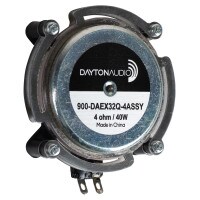 Dayton Audio Dual Steel Spring Balanced Audio Exciter With Attached Cable Assembly 6' 8&quot; 32mm 20W 4 Ohm DAEX32Q-4