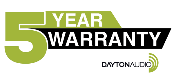 5 Year Warranty Banner