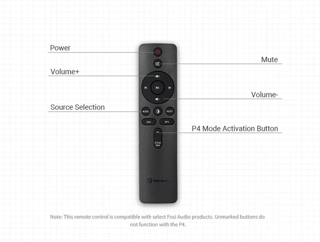thumbnail image 2 of Fosi Audio P4 Mini Preamplifier – 3 RCA Inputs, Gain Adjustable, Bass & Treble Control, Class A 2 of 3