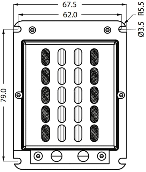 Dimensional Drawing of GRS PT2522C-4