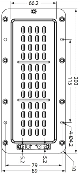 Dimensional Drawing of GRS PT6825-8