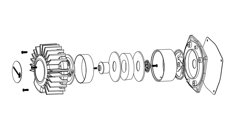  Dayton Audio BST-1 High Power Pro Tactile Bass Shaker