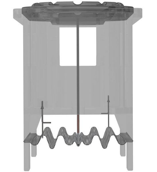 Detailed view of RC180-55 Long Throw Suspension