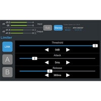 Limiter Screen of the APA1200DSP