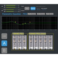 PEQ screen of the APA1200DSP