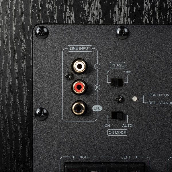 Close up of line input connections