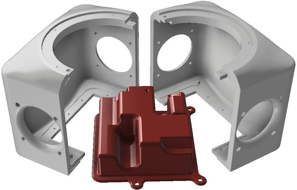 TB 4-Pack Enclosure Parts - Top, Bottom, and Amplifier Cover
