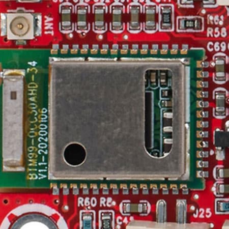 Detailed view of Bluetooth Chip