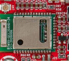 Detail zoom of Bluetooth chip
