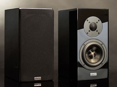 Close-up of a speaker.