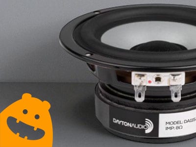 Dayton Audio 4 inch Aluminum Cone Woofer
