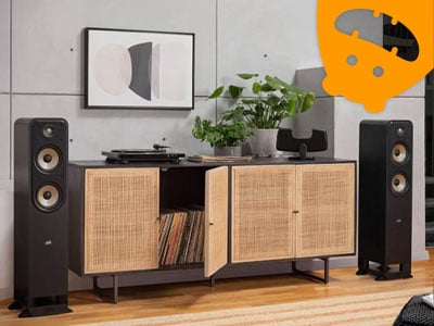 Polk Audio ES55 Black Tower Speakers